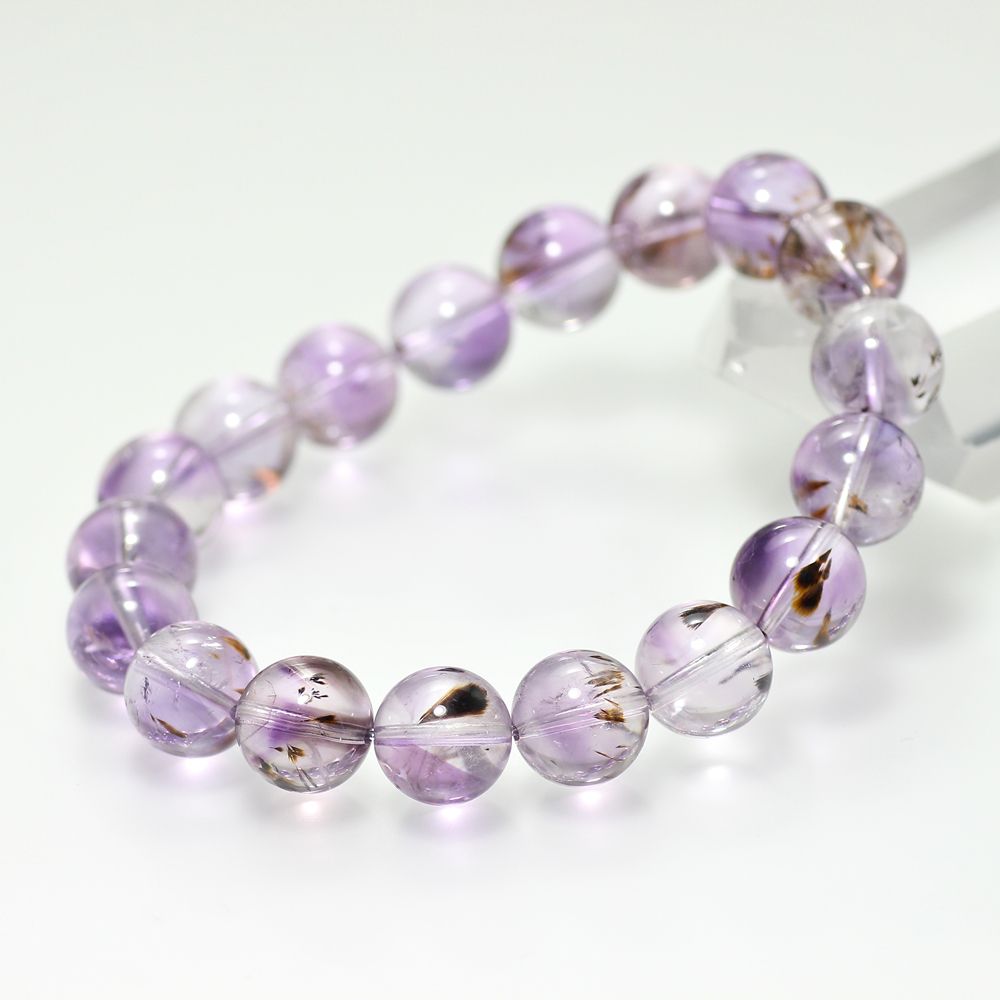 特別価格/高品質]ゲーサイトインアメジストブレスレット（約11mm玉