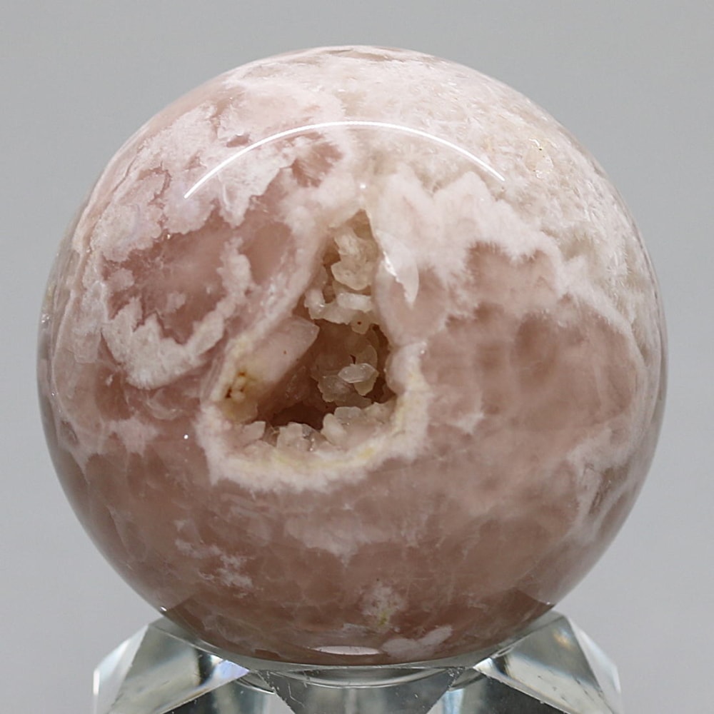 高品質 ピンク瑪瑙 ピンクアゲート BIGスフィア 6.6センチ 高品質