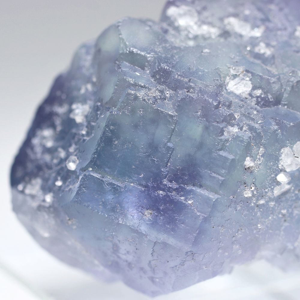 中国/福建省産ライトブルーフローライト結晶原石（天然蛍石/87.0g