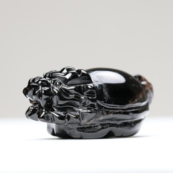 モリオン（黒水晶）ロングイ（龍亀） - 埼玉県吉川市の天然石専門店