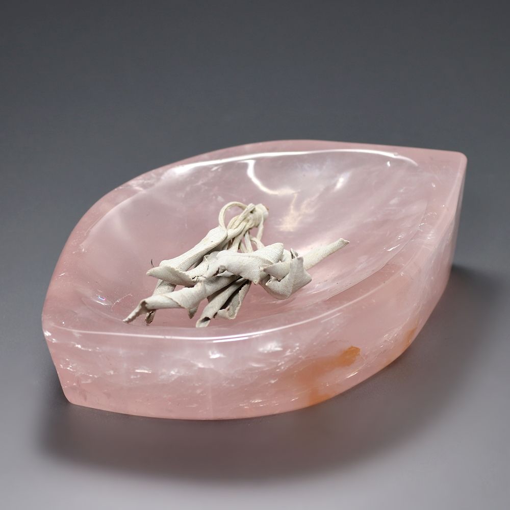 ブラジル産]ローズクォーツ浄化用皿（天然石小物入れ） - 埼玉県吉川市