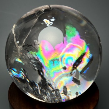 トップクォリティ]レインボーシトリン丸玉/スフィア（49.8mm） - 埼玉