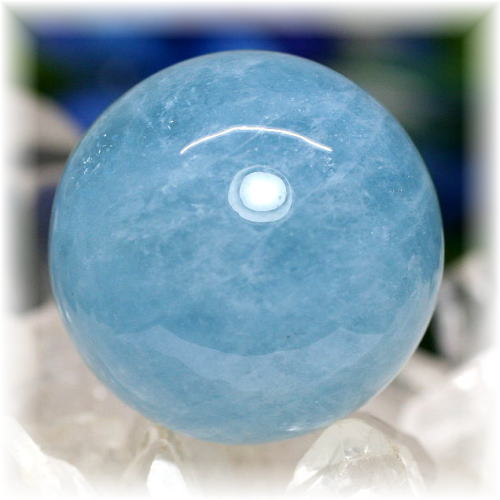 高品質・ブラジル産]アクアマリン丸玉/スフィア - 埼玉県吉川市の