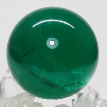 最高品質]虹入り天然水晶丸玉/スフィア（貫入） - 埼玉県吉川市の