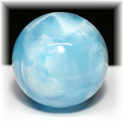 高品質・ドミニカ産]ラリマー丸玉/スフィア - 埼玉県吉川市の天然石