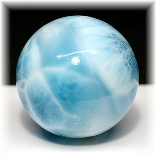 高品質・ドミニカ産]ラリマー丸玉/スフィア - 埼玉県吉川市の天然石