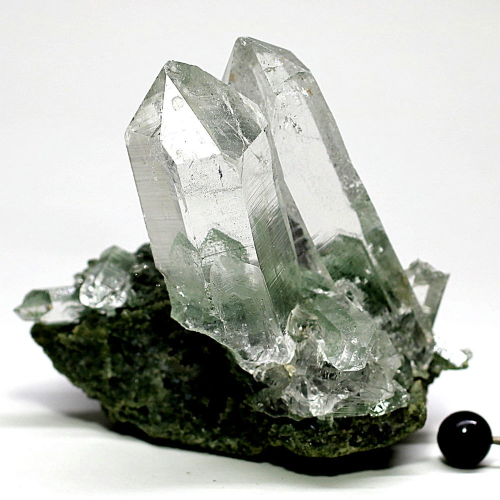 インド マニハール水晶 グリーンファントム 50g 超透明 トップ