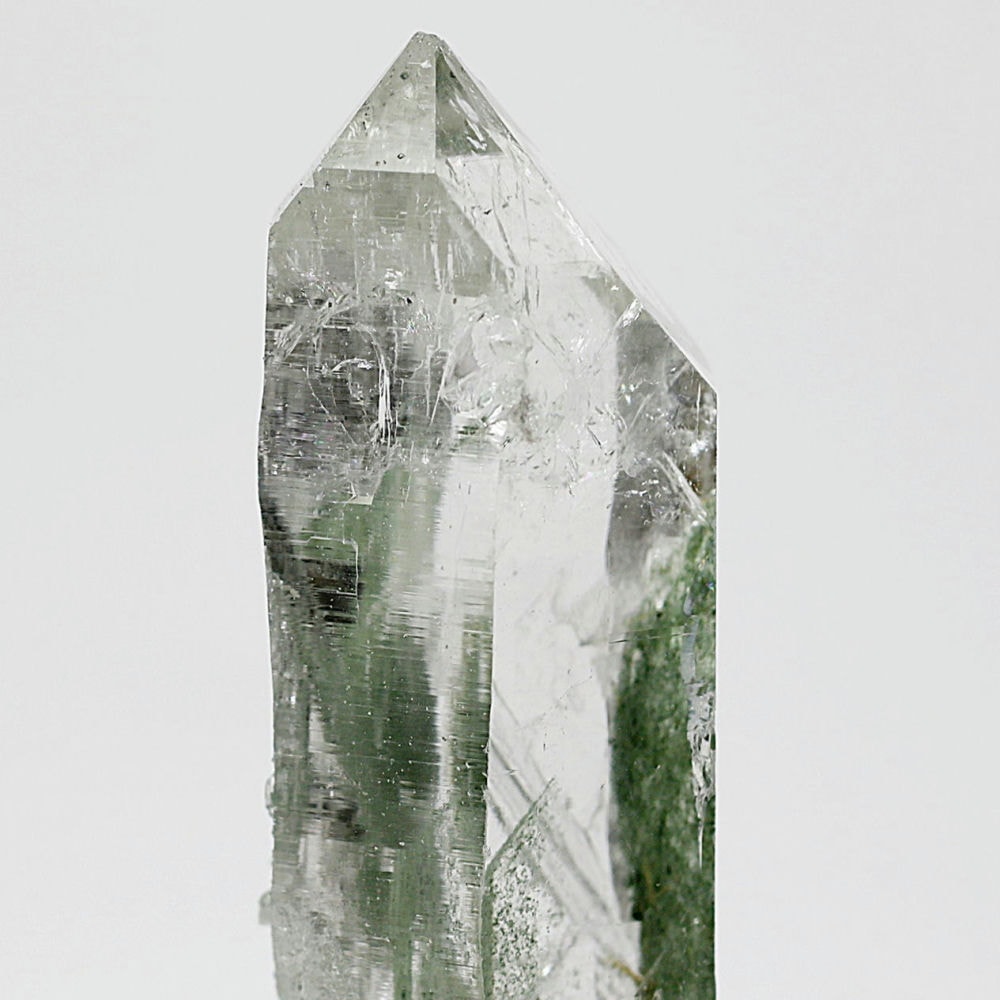 高品質+]インド/マニハール産ヒマラヤ水晶ナチュラルポイント/グリーン