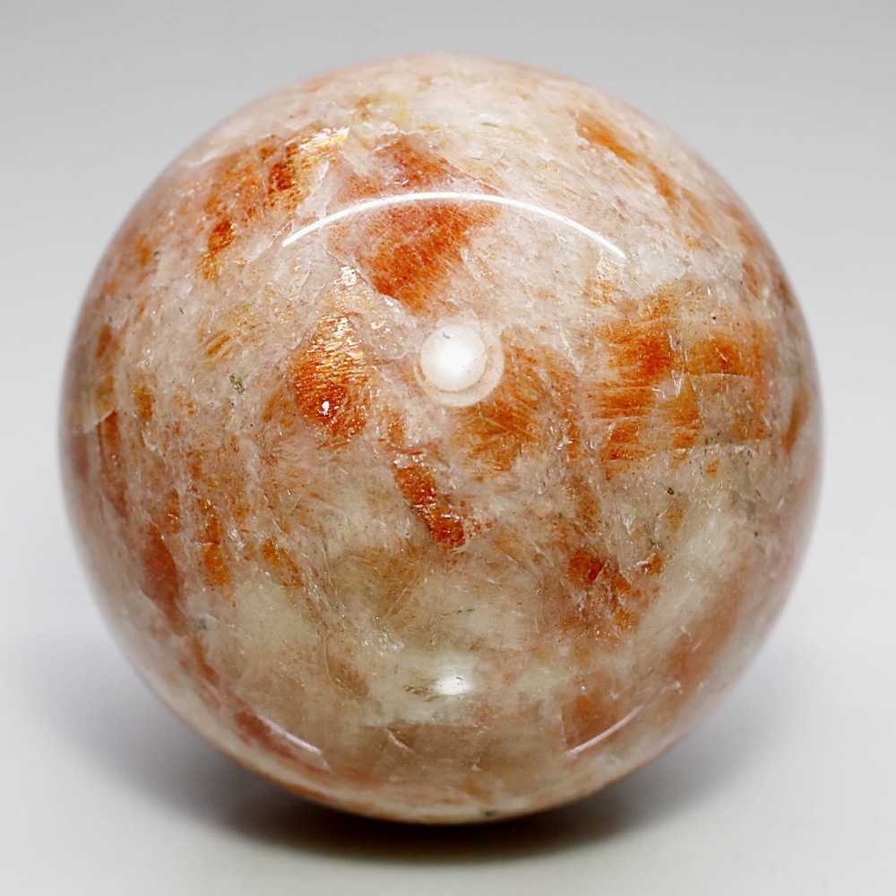 タンザニア産]サンストーン丸玉/スフィア（直径約59.3mm） - 埼玉県