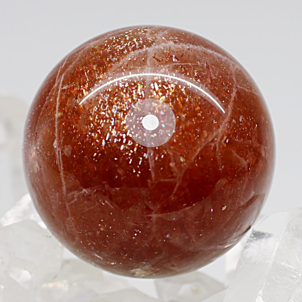 タンザニア産]サンストーン丸玉/スフィア（直径約32.4mm） - 埼玉県