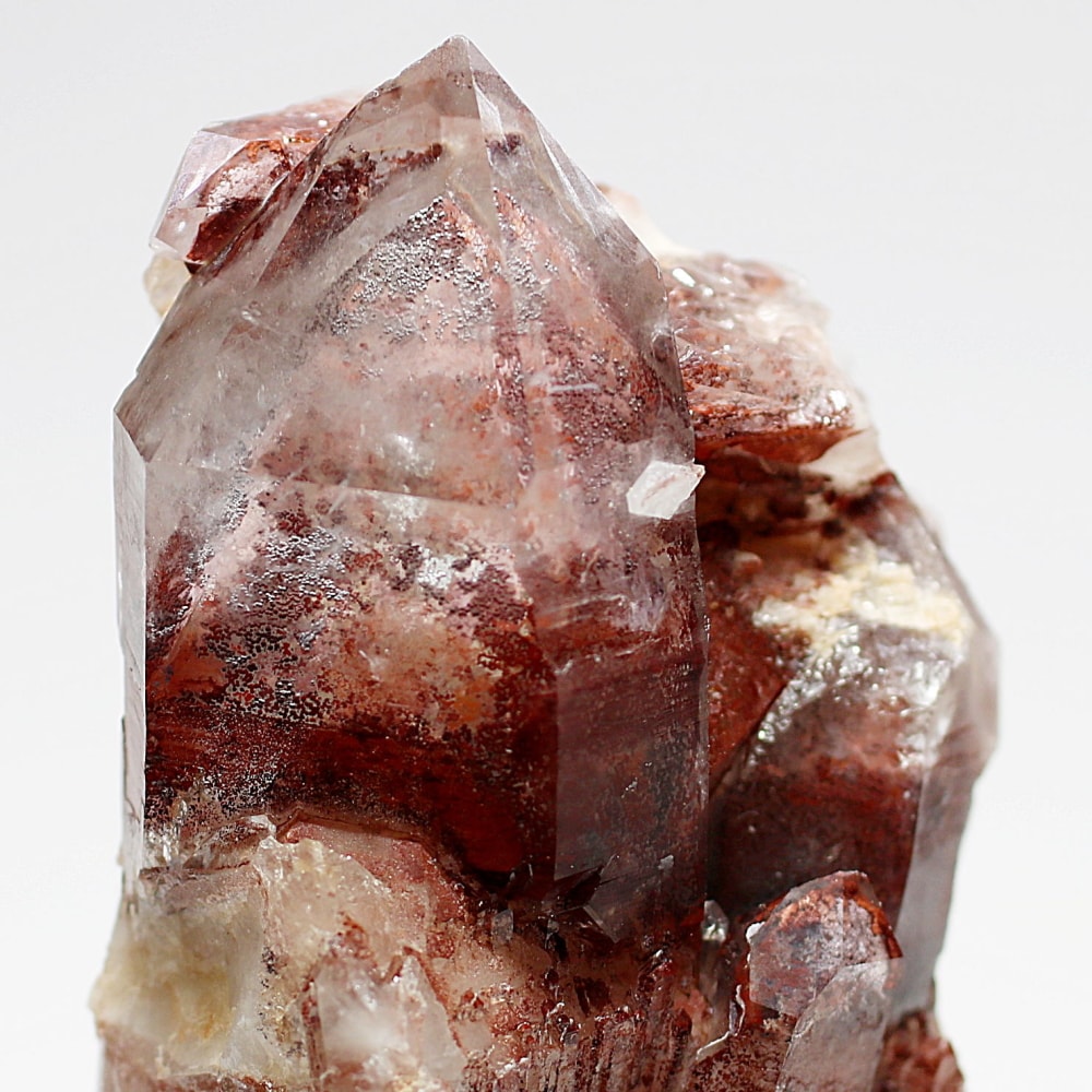 高品質]ナミビア/オレンジリバー産レッドファントムクォーツクラスター