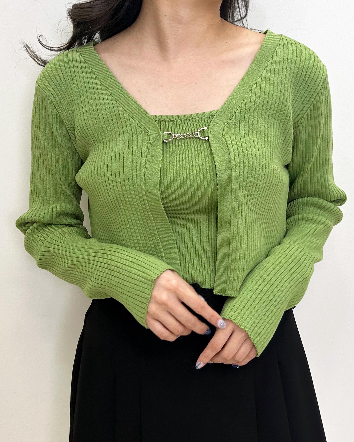 フロントチェーン付ボレロニット＋キャミSET｜INGNI(イング) 公式通販