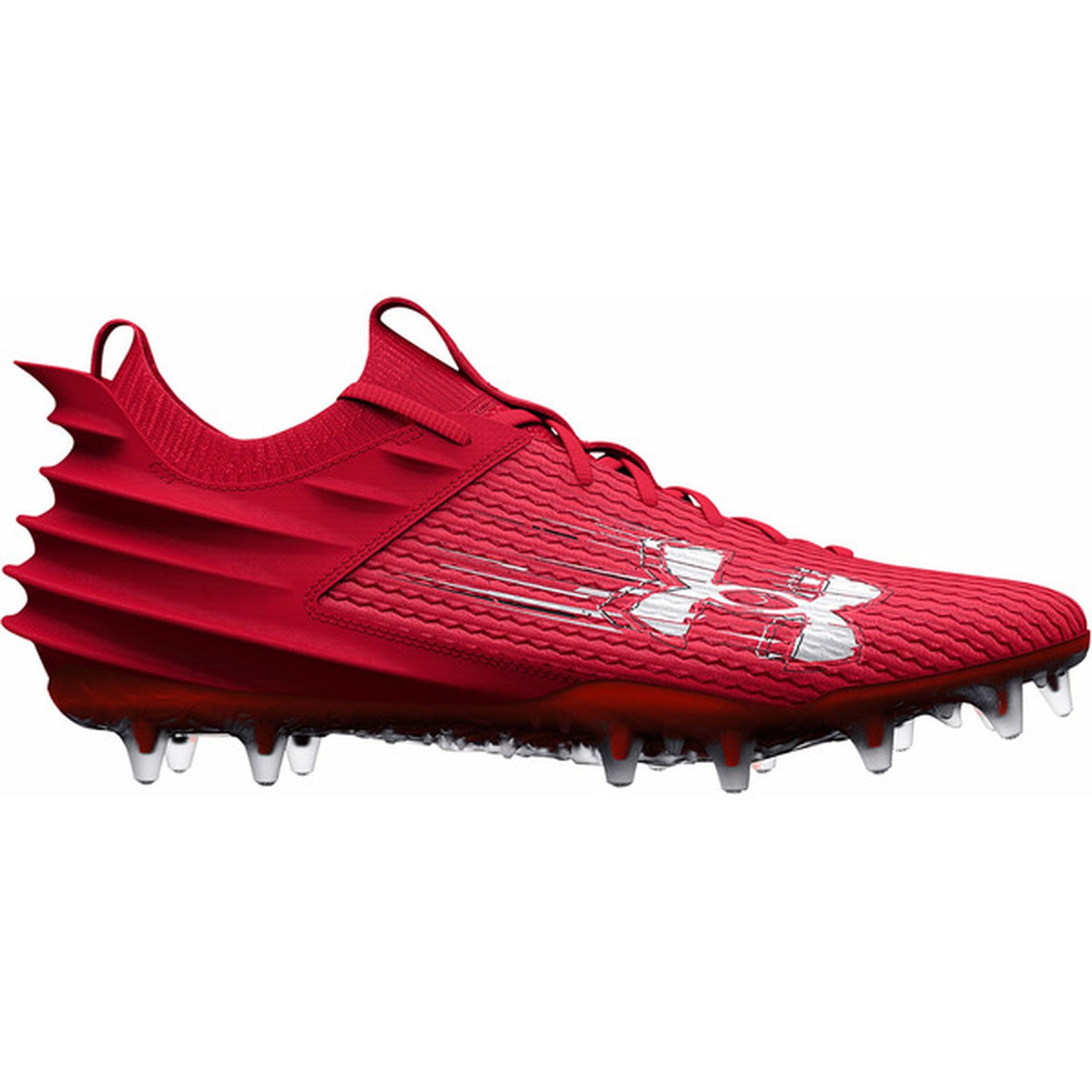 Under Armour Men's Blur Smoke 2.0 MC Football Cleats - Red & White