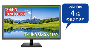 EX-LD4K321VB | 4K対応＆広視野角VAパネル採用 31.5型 ワイド液晶