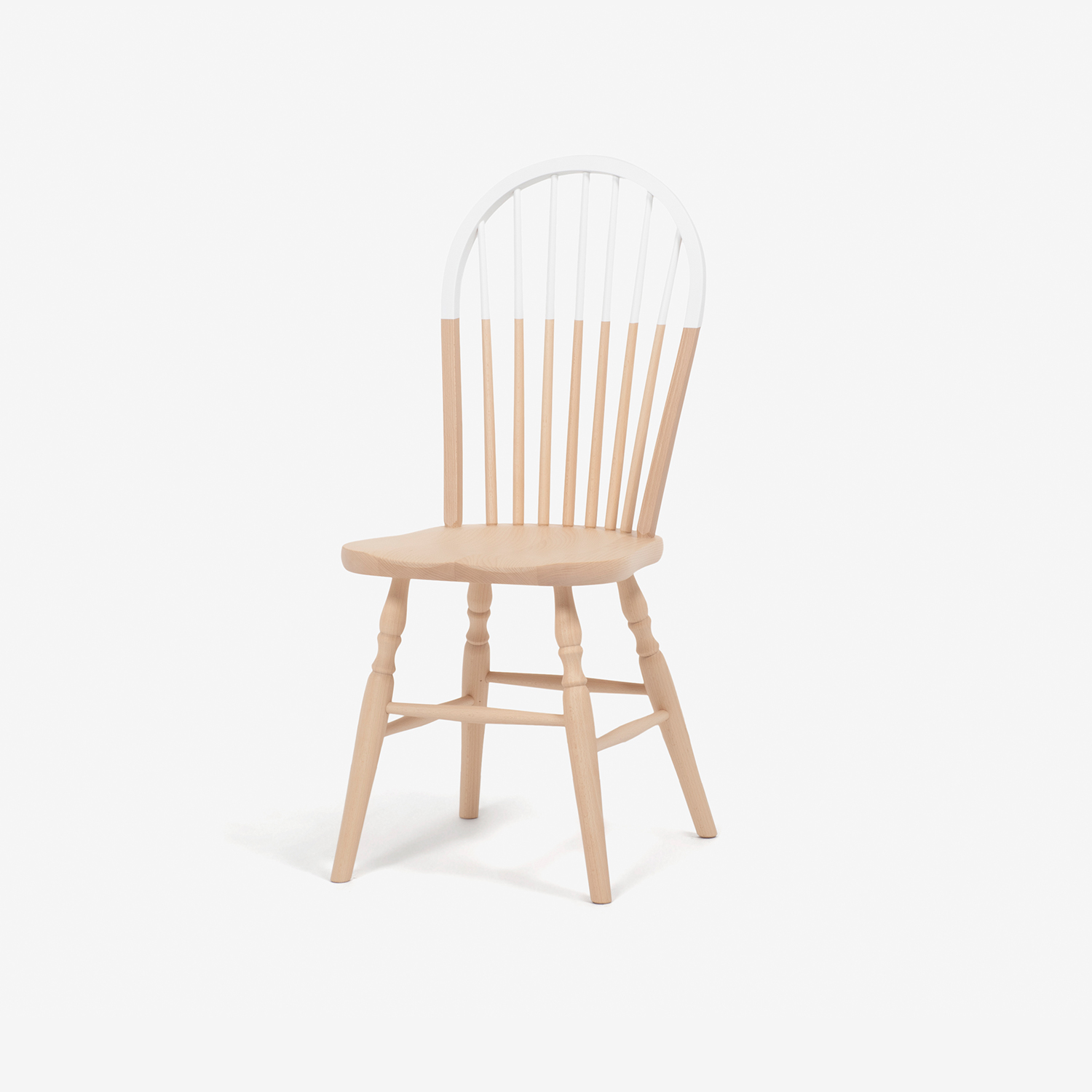 秋田木工 ダイニングチェア「500EB」ブナ材クールグレー色 | 【公式