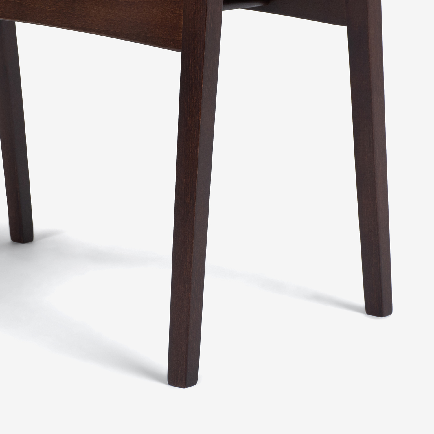 秋田木工 スツール「No.202-H」ブナ材ウォールナット色 PVCベージュ