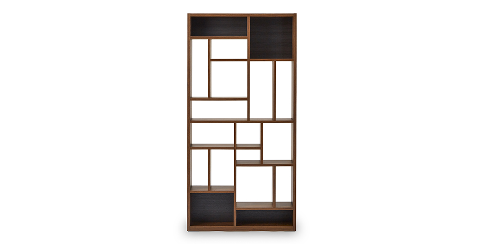 ブックシェルフ「ローナ」幅90cm WN ウォールナット色 | 【公式】大塚