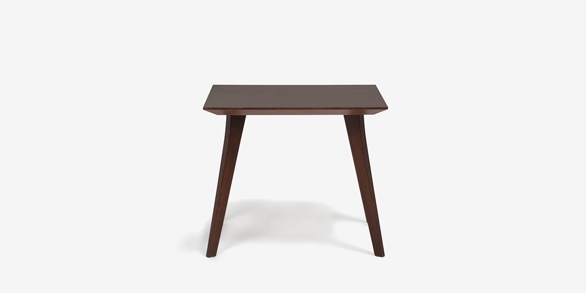 ダイニングテーブル「ジャスト」幅85cm ウォールナット材 角脚【セール