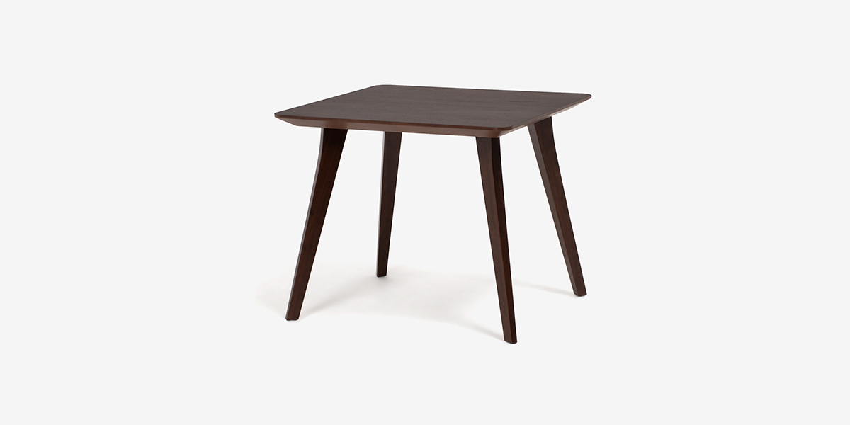 ダイニングテーブル「ジャスト」幅85cm ウォールナット材 角脚【セール
