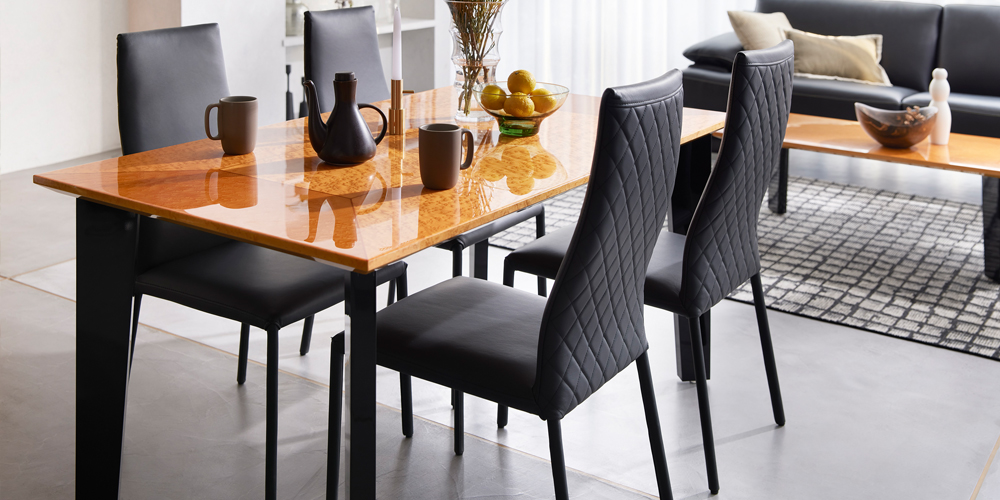 ダイニングチェア「アマンダ」革ブラック色 | 【公式】大塚家具