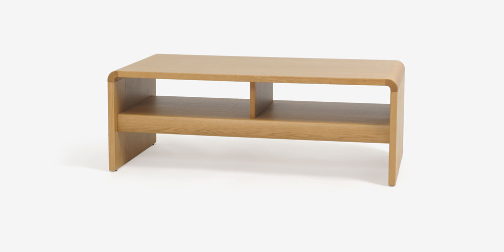 浜本工芸 センターテーブル「T-1104」幅110cm ナラ材 ナチュラル色［No