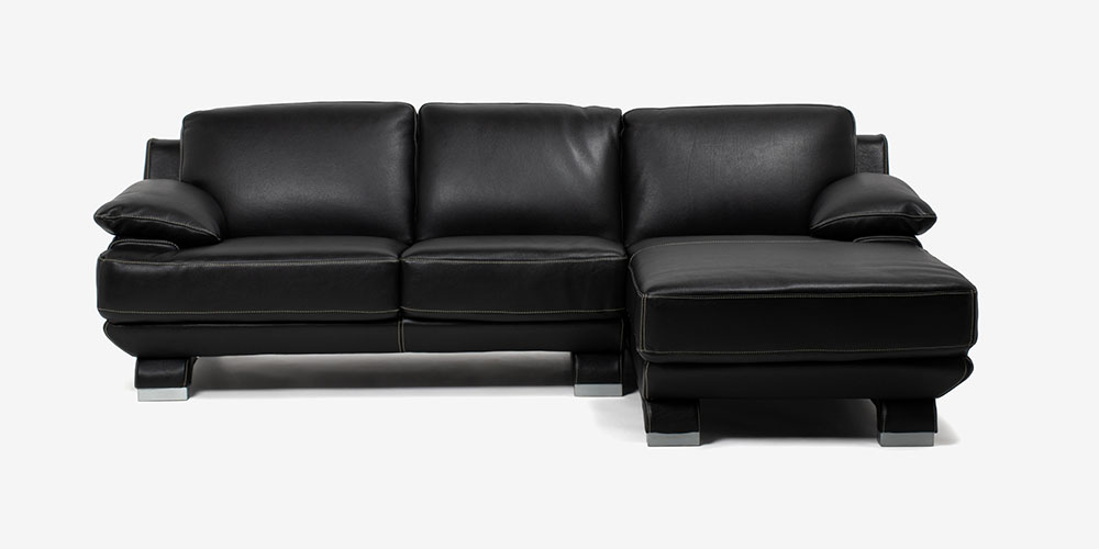 カウチソファ 向って右カウチ「L/S 01（エルエス01）」幅242cm 革