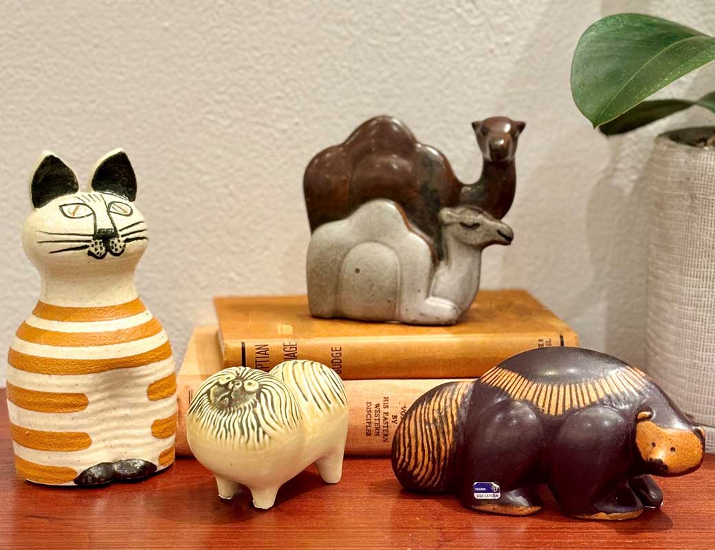 北欧 リサラーソン アンティーク陶板バイキングと船 リサ・ラーソン