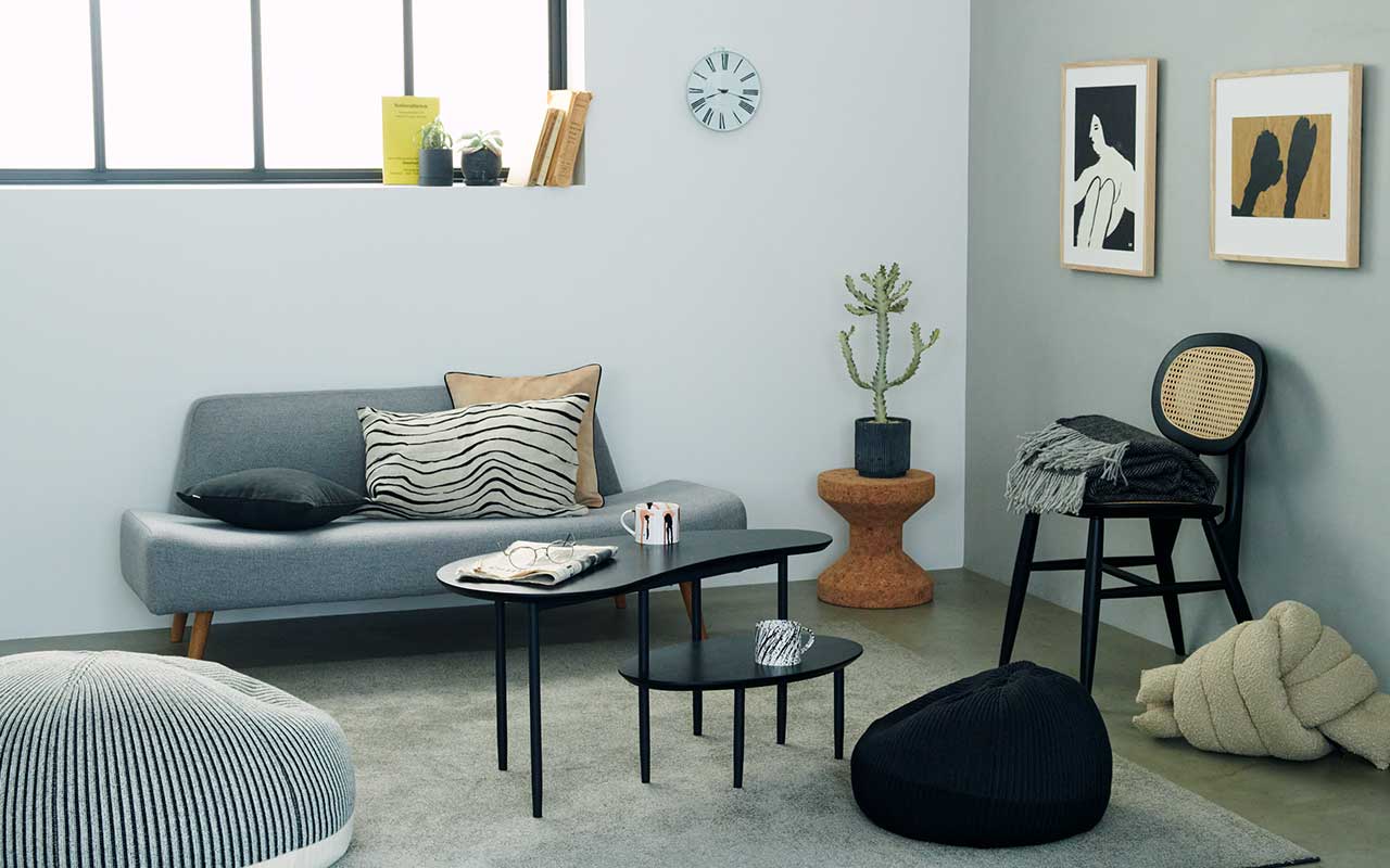 在庫限り】 PUUF Navy｜1人掛け｜IDEE SHOP Online