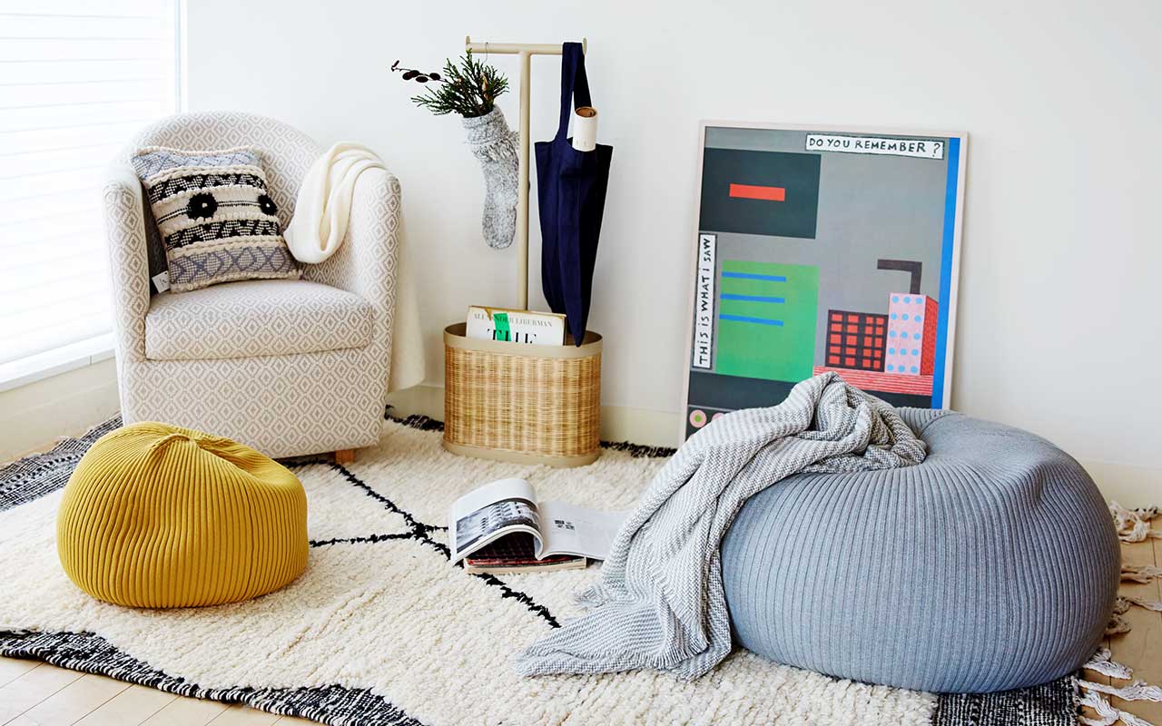 在庫限り】 PUUF Navy｜1人掛け｜IDEE SHOP Online