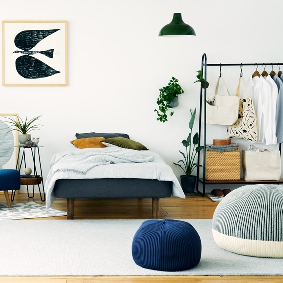 在庫限り】 MINI PUUF Navy｜1人掛け｜IDEE SHOP Online