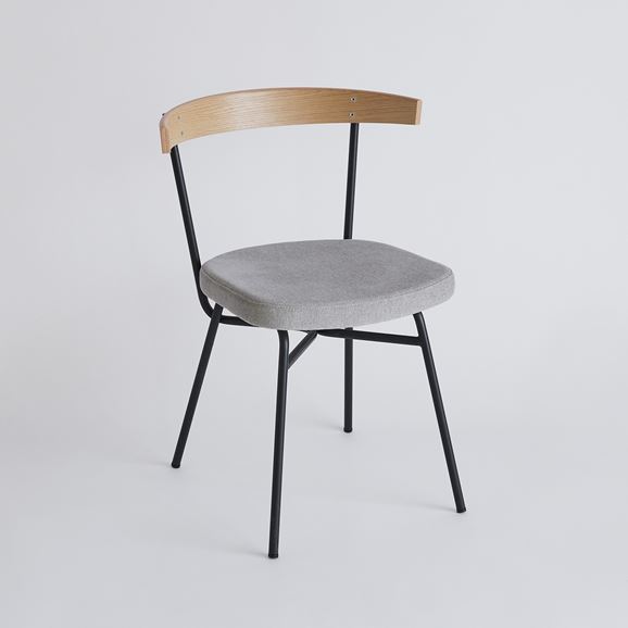 在庫限り】【在庫品】FERRET CHAIR Black frame × OREILLER Light gray