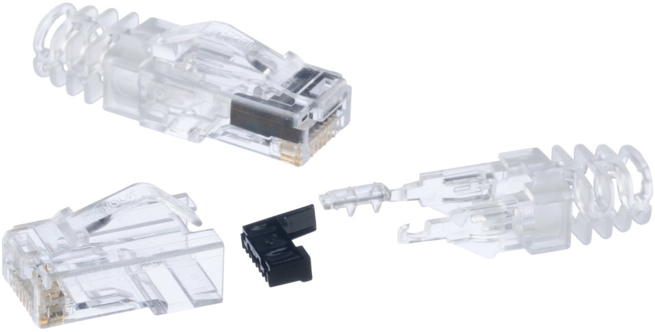 SP688E-C CAT6 UTP 3ピースモジュラープラグ SP688E-C 100個入り