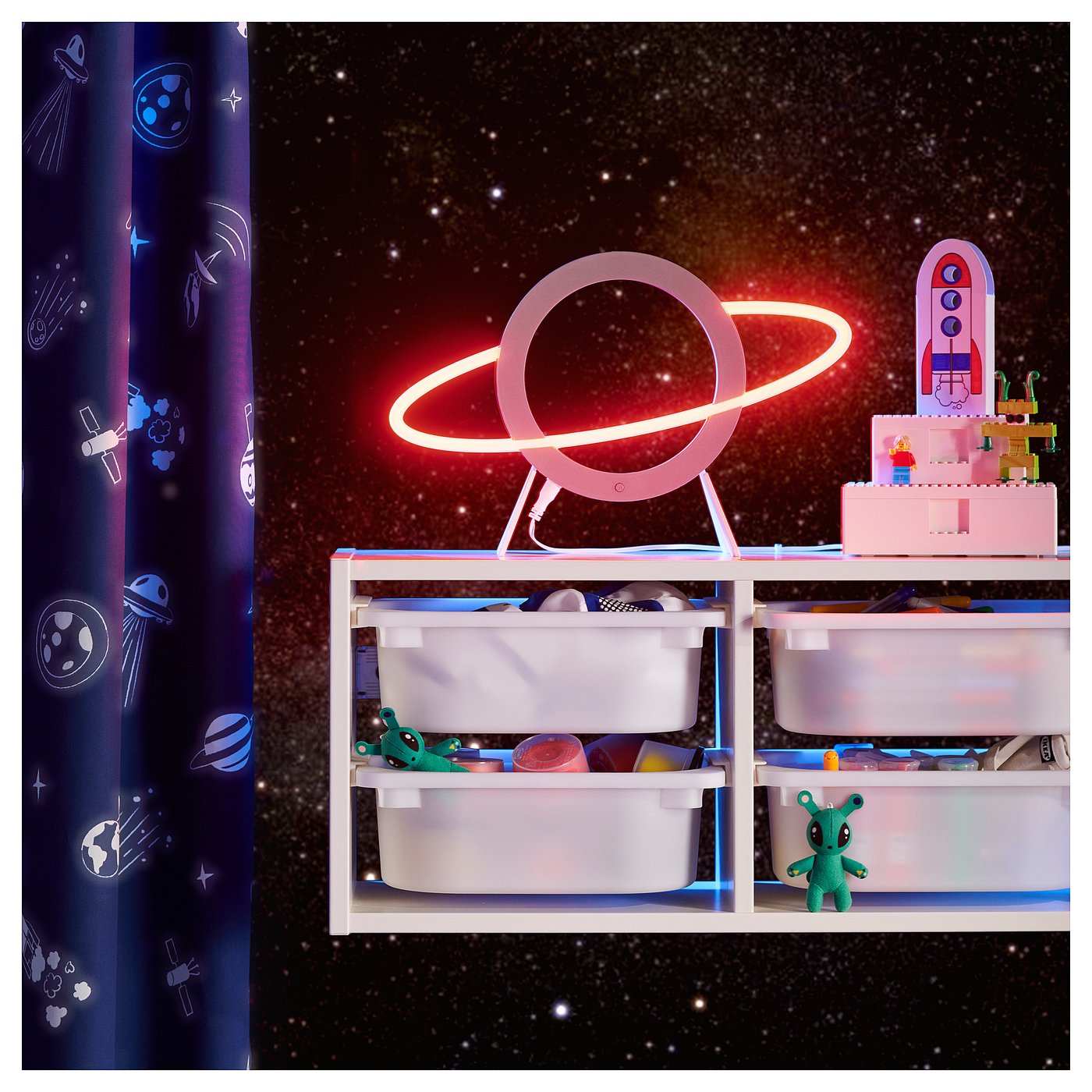 AFTONSPARV アフトンスパルヴ LEDデコレーション照明, 惑星型 マルチ