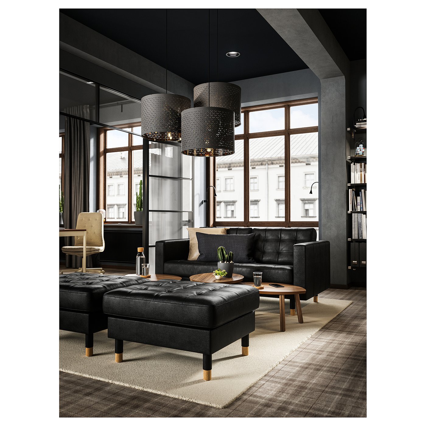 LANDSKRONA ランズクローナ 2人掛けソファ, グラン/ボームスタード