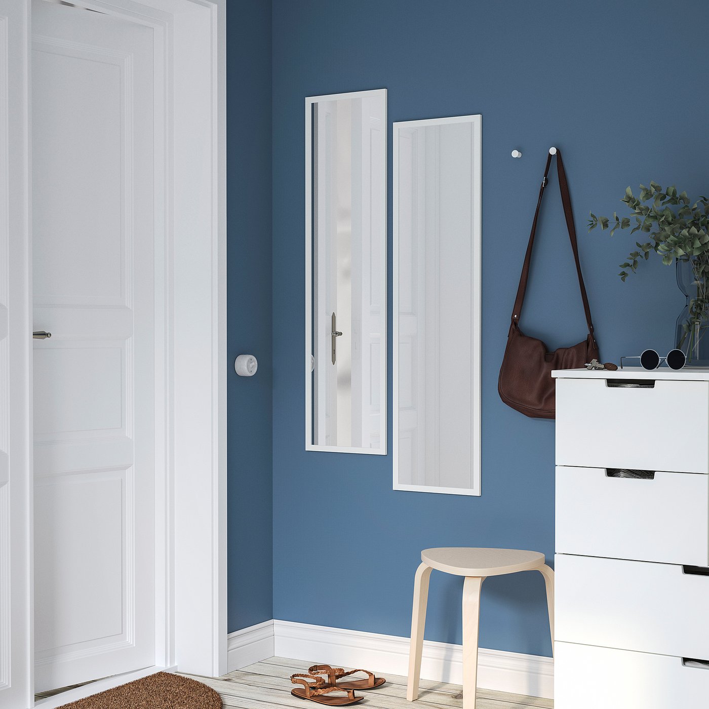 LILJETRÄD リリエトレード ミラー, ホワイト, 30x115 cm - IKEA