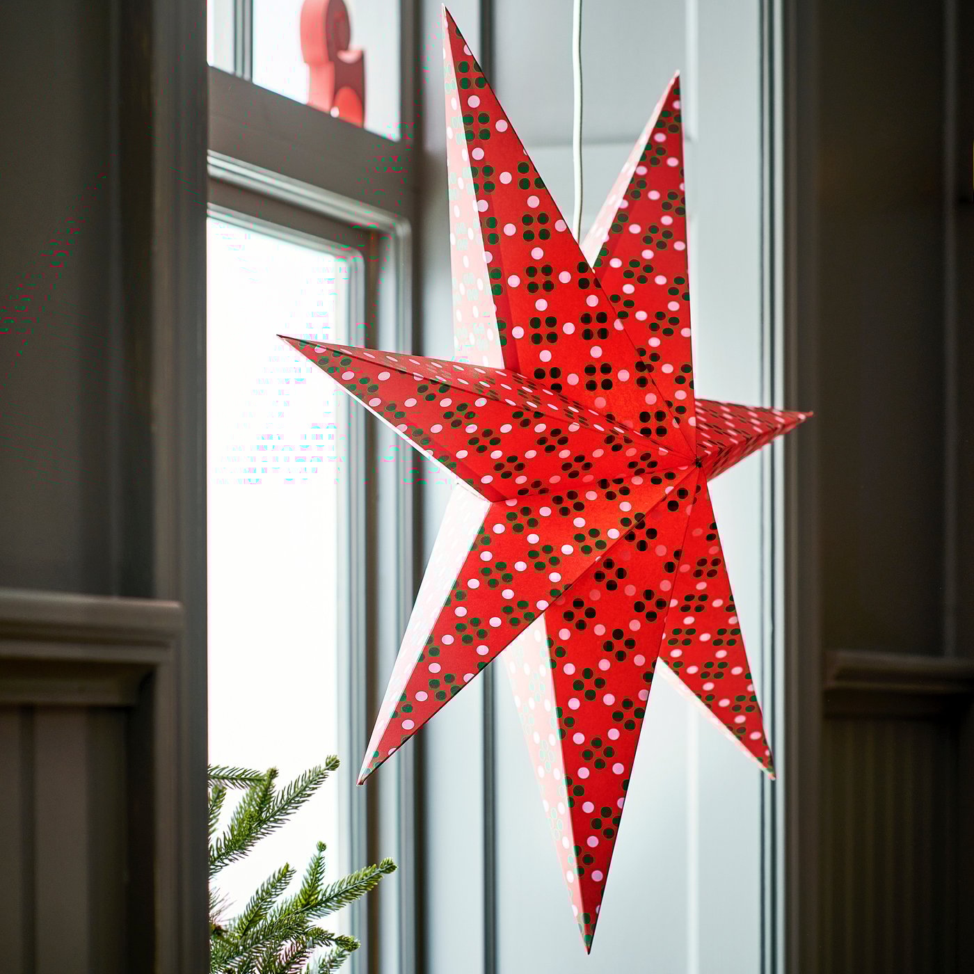 STRÅLA ストローラ ランプシェード, ピンク/グリーン, 70 cm - IKEA