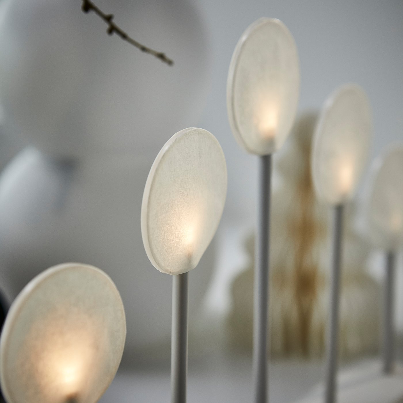 STRÅLA ストローラ LEDキャンデラブラ, 棒付きキャンディー 電池式