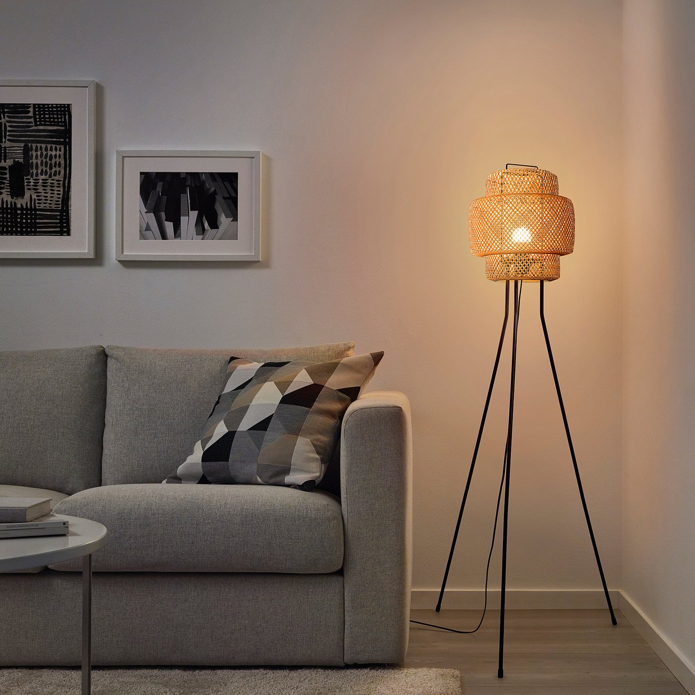 SINNERLIG スィネリグ フロアランプ, 竹/ハンドメイド - IKEA