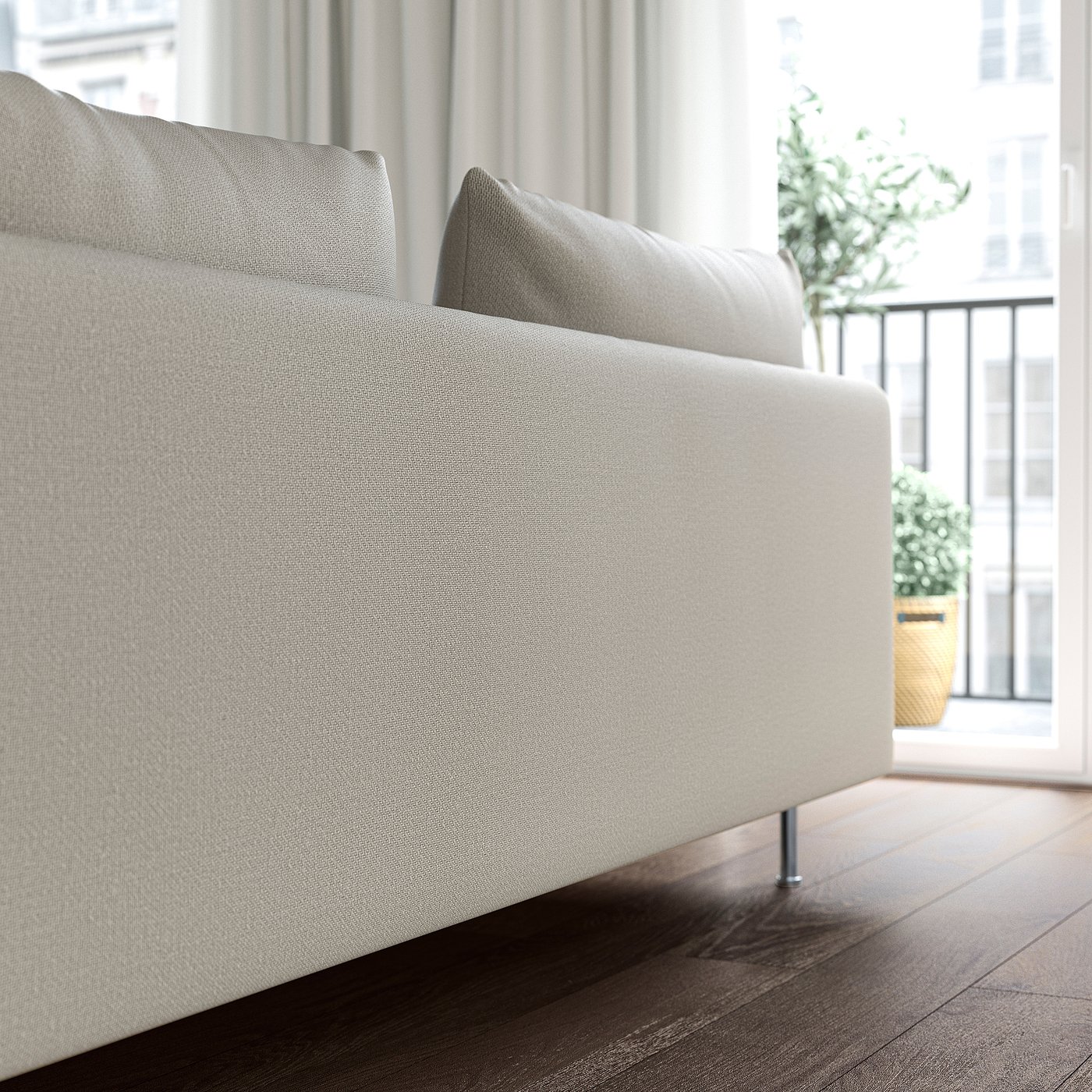 SÖDERHAMN ソーデルハムン 3人掛けソファ, フリードトゥナ ライト