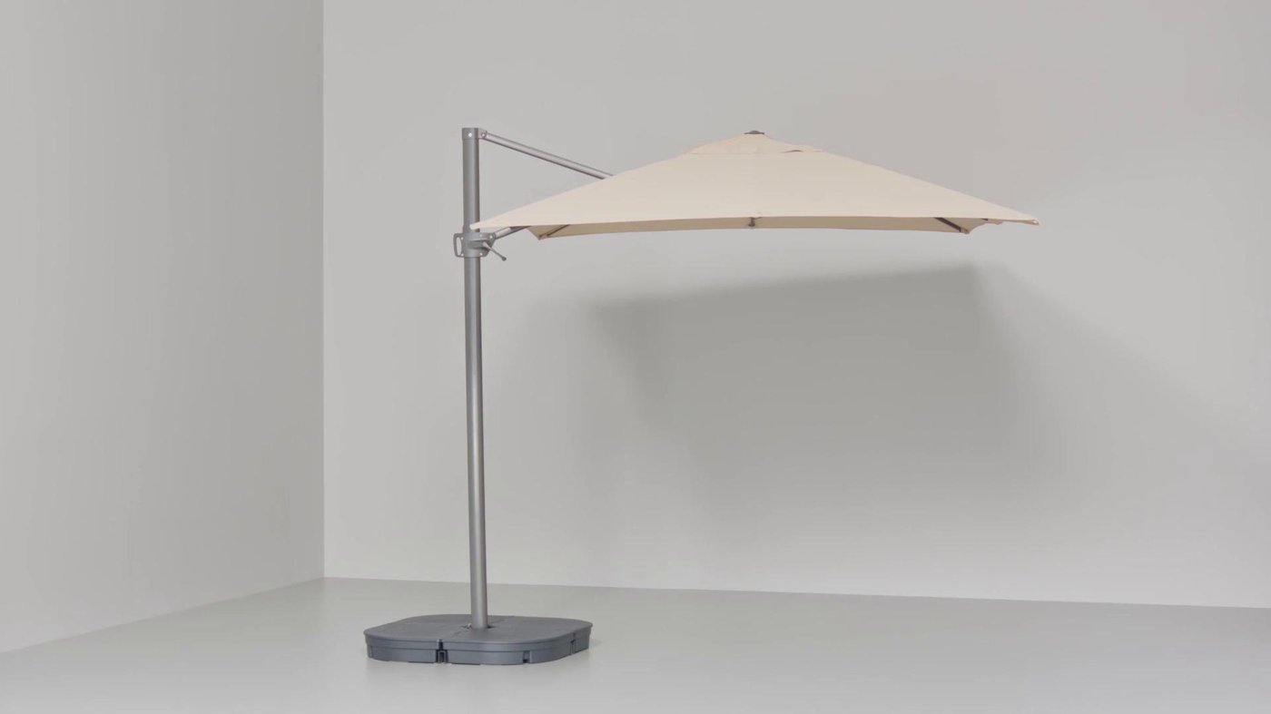 SEGLARÖ umbrella, hanging, anthracite/tilting, 1297/8x941/2