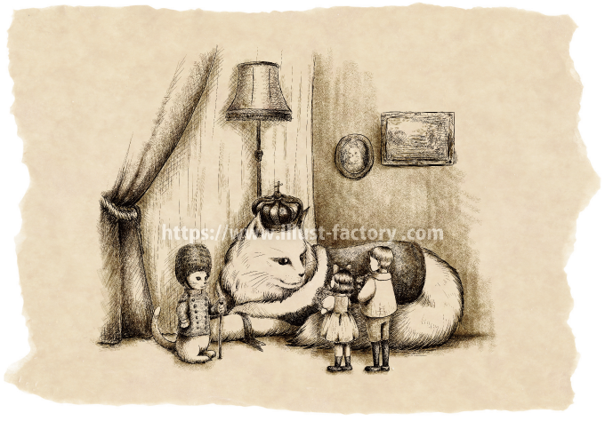 アンティーク風洋書絵本・挿絵イラスト制作例 G473 | イラスト工房