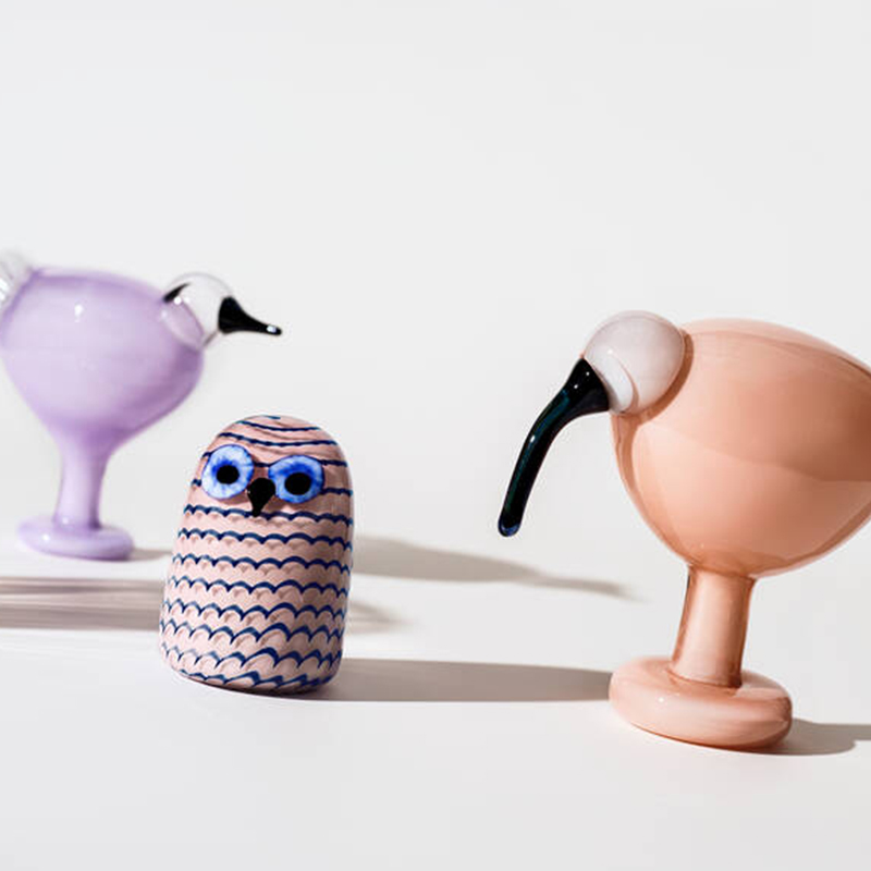 バード バイ トイッカ フクロウ(子) ライトライラック｜ イッタラ