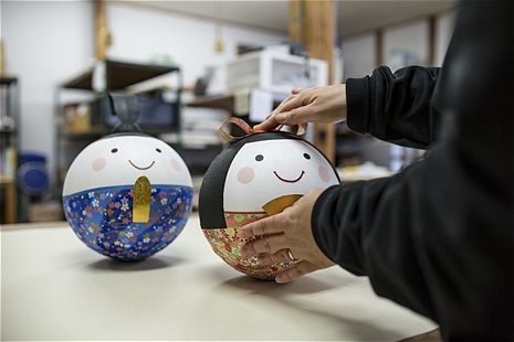 ちりめんお手玉福びな（大）手作り雛人形製造販売｜石川紙業
