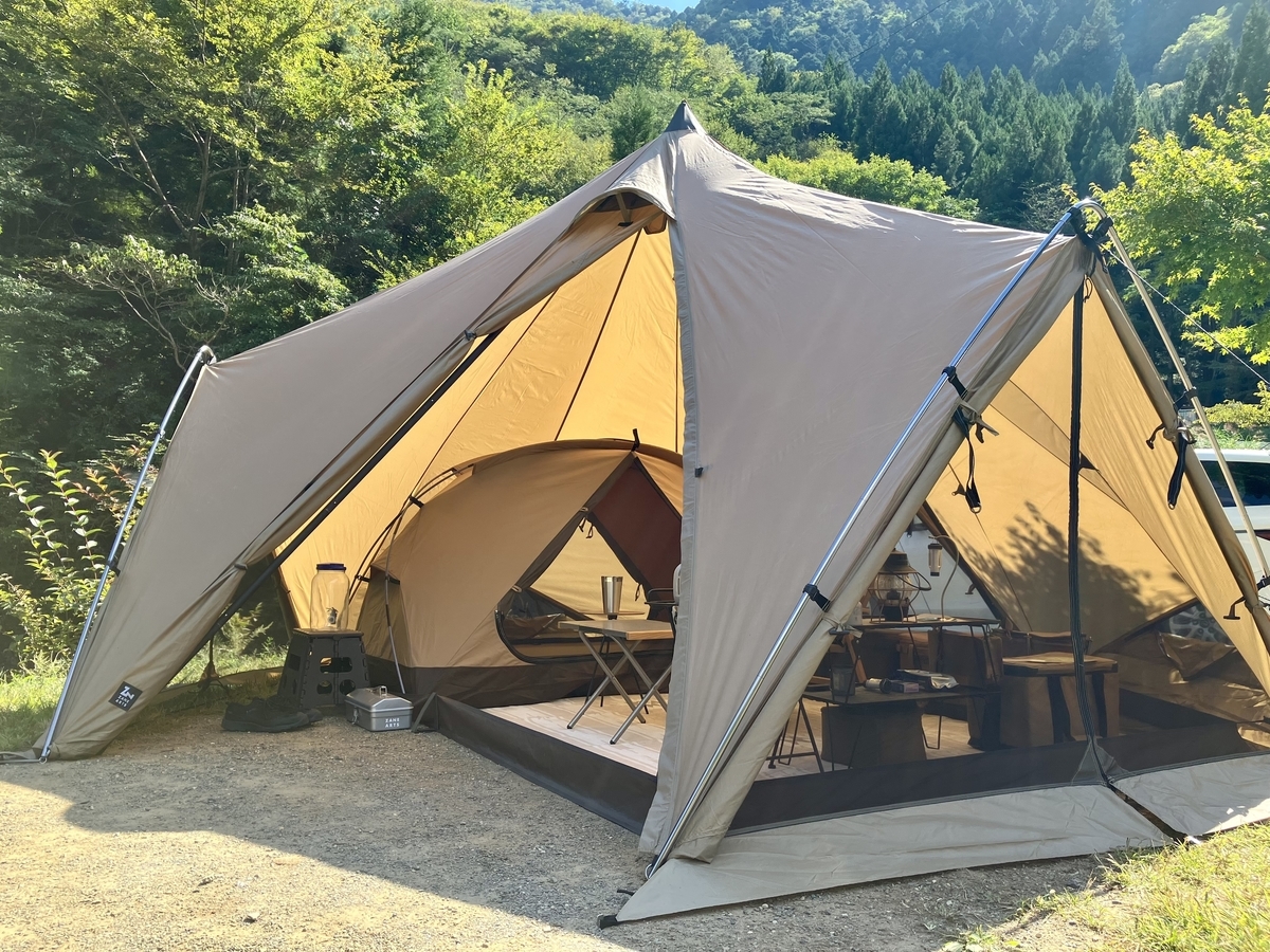 ゼクーM×TCルーテントソロ！広々リビングを実現するカンガルー