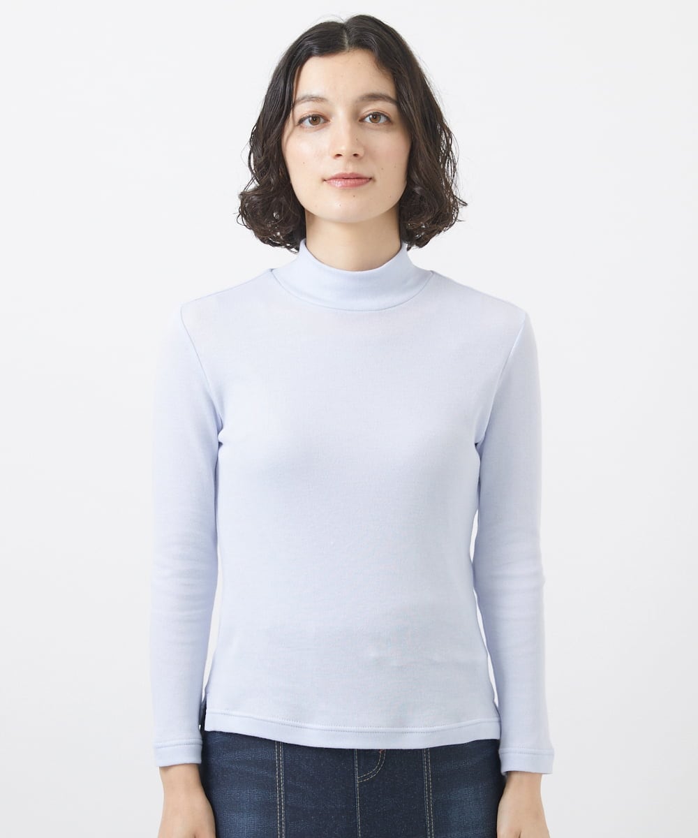 エアーコットン無地ハイネックカットソー(カットソー・Tシャツ