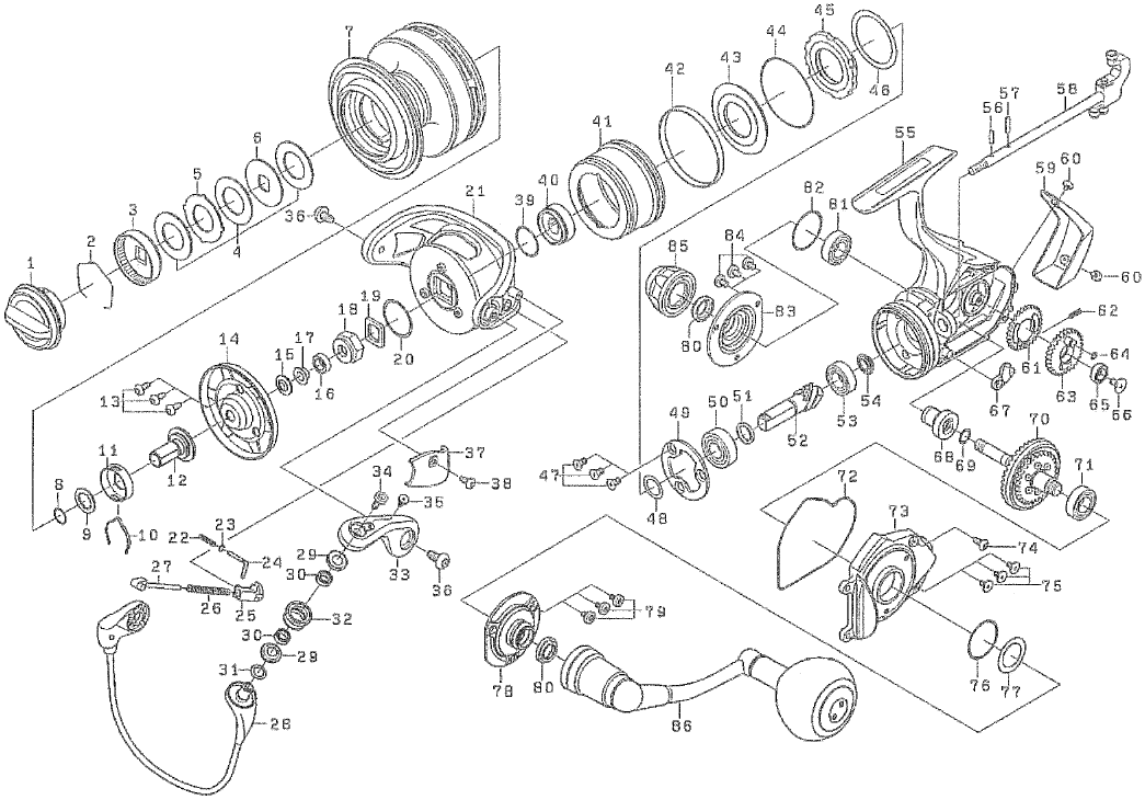 ダイワ純正お取り寄せパーツ：納期1ヶ月】12キャタリナ 4500 製品