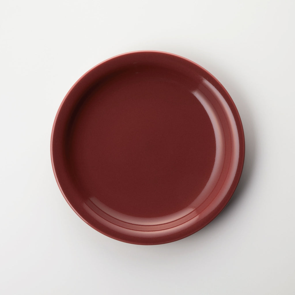 ボールド プレート(M) ボルドー | 白山陶器直営オンラインストア