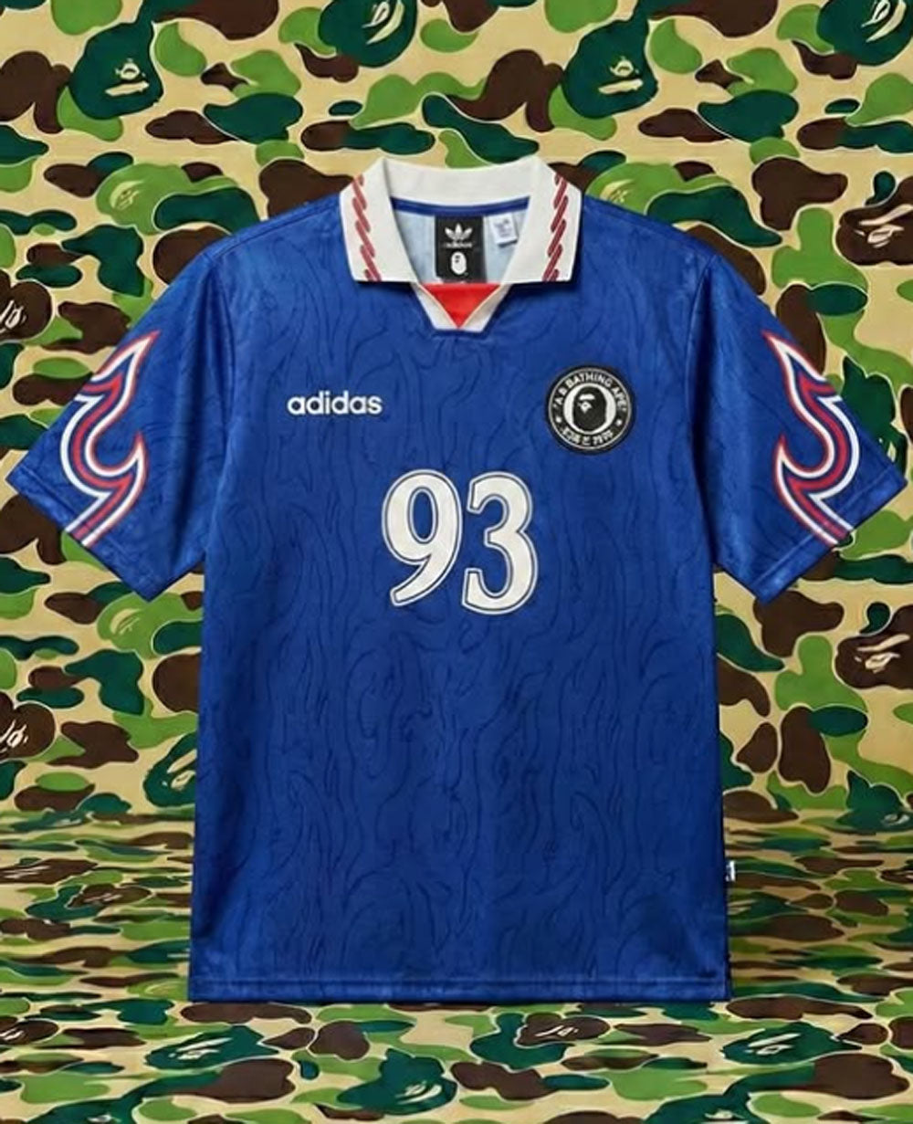 A BATHING APE BAPE x ADIDAS World Cup Pack FLAME JERSEY ( RELAXED