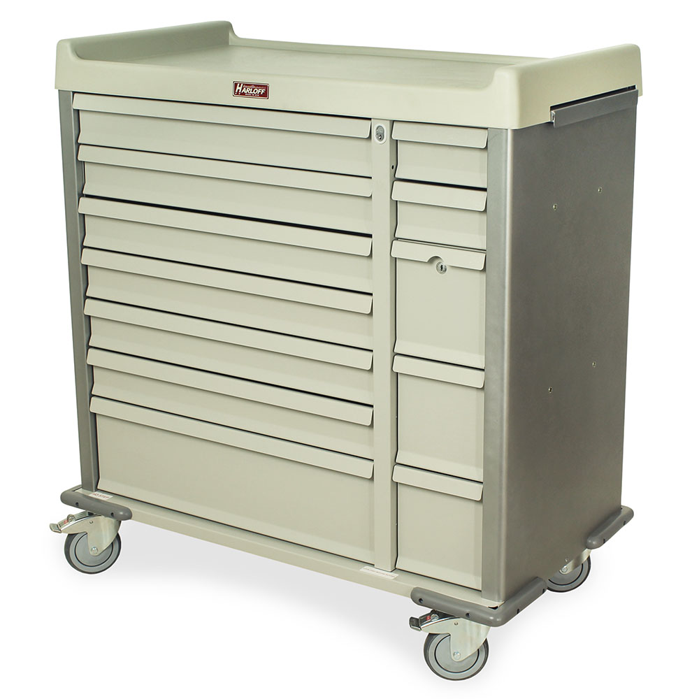 SL72MD - Multi-Dose Bin Medication Cart - Harloff