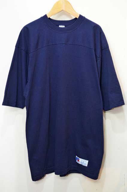 80's RUSSELL フットボール Tシャツ - used&vintage box Hi-smile